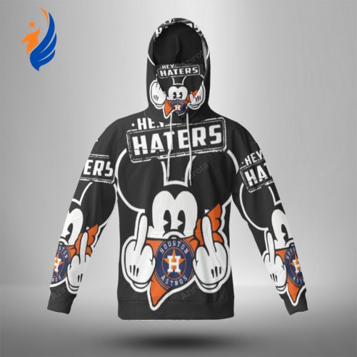 Houston Astros Mickey Hey Haters 3d Hoodie With Mask Houston Astros Mickey Hey Haters 3d Hoodie With Mask