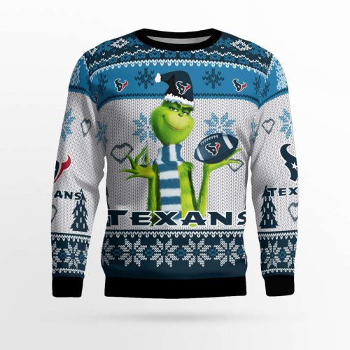 Houston Texans The Grinches Christmas AOP Ugly Sweater Houston Texans The Grinches Christmas AOP Ugly Sweater