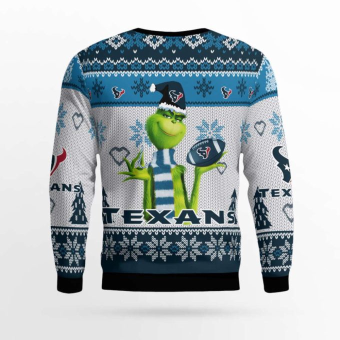 Houston Texans The Grinches Christmas AOP Ugly Sweater