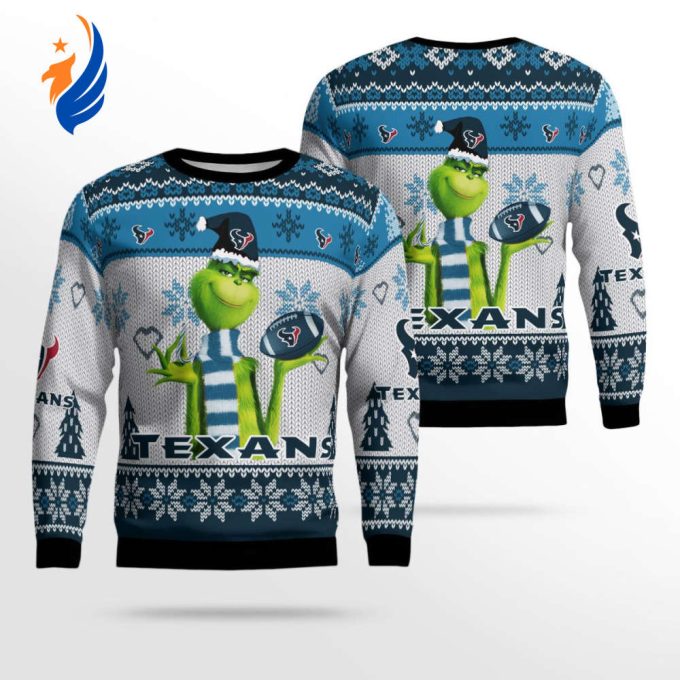 Houston Texans The Grinches Christmas AOP Ugly Sweater Houston Texans The Grinches Christmas AOP Ugly Sweater