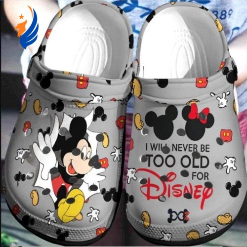 I Will Never Be Old For Mickey Unisex Classic Clogs For Fans Unisex Gifts 2024