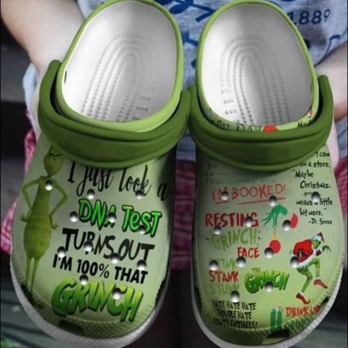 Im 100 That Grinches Christmas Clogs-Slippers-Slippers Classic Clogs Shoes