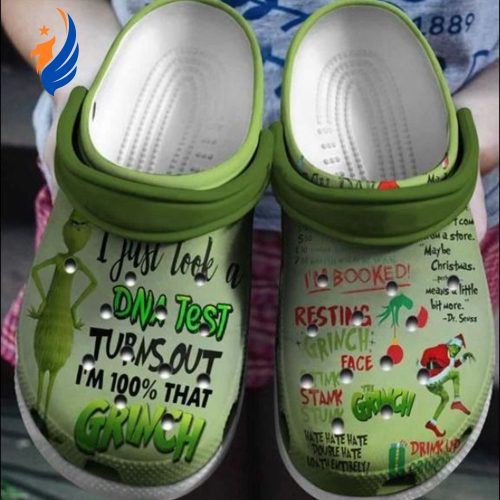 Im 100 That Grinches Christmas Clogs-Slippers-Slippers Classic Clogs Shoes