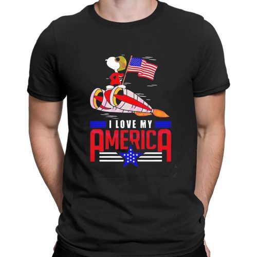 I Love My America: Independence Day Snoopy T-Shirt – Celebrate with Style! I Love My America: Independence Day Snoopy T-Shirt – Celebrate with Style!
