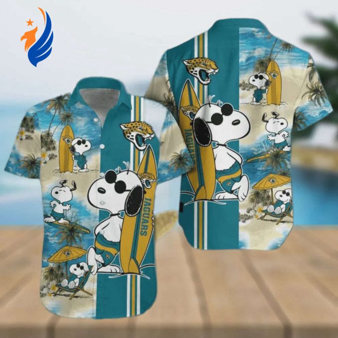 Stylish Jacksonville Jaguars Snoopy Hawaiian Shirt – Tropical Vibes for NFL Fans! Stylish Jacksonville Jaguars Snoopy Hawaiian Shirt – Tropical Vibes for NFL Fans!