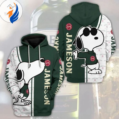 Jameson Irish Whiskey Snoopy 3D All Over Print Hoodie, Zip Hoodie Jameson Irish Whiskey Snoopy 3D All Over Print Hoodie, Zip Hoodie
