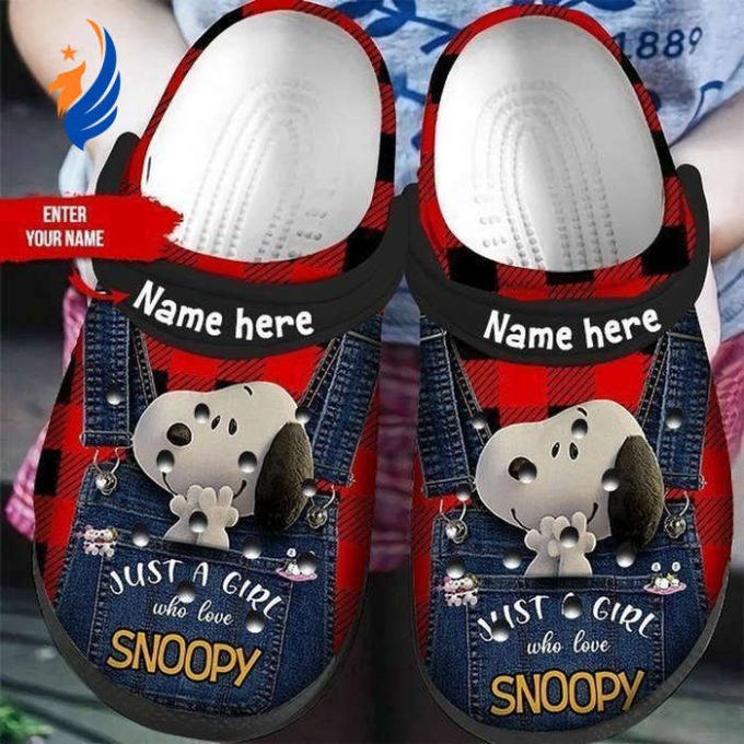 Just A Girl Who Love Snoopy Custom Clogs Just A Girl Who Love Snoopy Custom Clogs