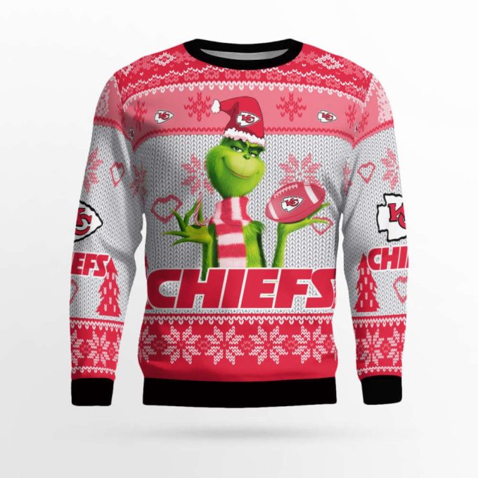 Kansas City Chiefs The Grinches Christmas AOP Ugly Sweater