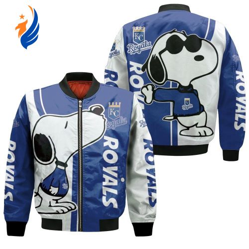 Kansas City Royals Snoopy Lover Bomber Jacket Kansas City Royals Snoopy Lover Bomber Jacket