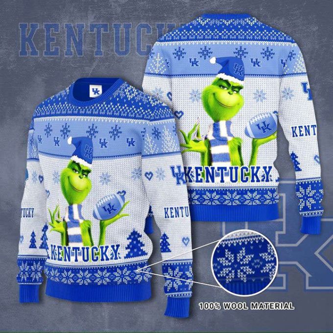 Kentucky Wildcats Grinches Knit Ugly Christmas sweater