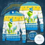 Los Angeles Chargers Grinches Knit Ugly Christmas sweater Los Angeles Chargers Grinches Knit Ugly Christmas sweater