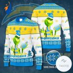 Los Angeles Chargers Grinches Knit Ugly Christmas sweater Los Angeles Chargers Grinches Knit Ugly Christmas sweater