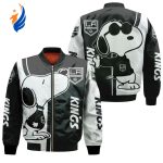 Los Angeles Kings Snoopy Lover Bomber Jacket Los Angeles Kings Snoopy Lover Bomber Jacket