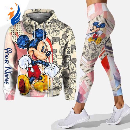 Luxury Personalized Mickey Mouse Hoodie Leggings 3D Set All Over Print Luxury Personalized Mickey Mouse Hoodie Leggings 3D Set All Over Print