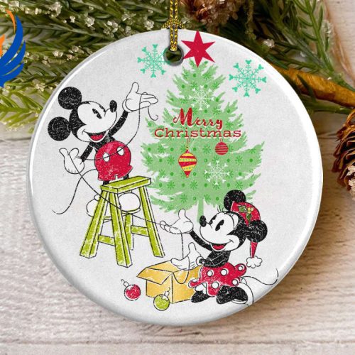 Merry Christmas Mickey Minnie Ornament Disney Merry Christmas Mickey Minnie Ornament Disney