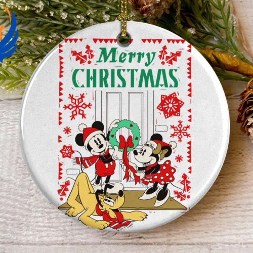 Merry Christmas Mickey Minnie Pluto Ornament Disney Merry Christmas Mickey Minnie Pluto Ornament Disney