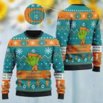 Miami Dolphins American NFL Football Team Logo Cute Grinches Ugly Christmas Sweater, All Over Print Sweatshirt Miami Dolphins American NFL Football Team Logo Cute Grinches Ugly Christmas Sweater, All Over Print Sweatshirt