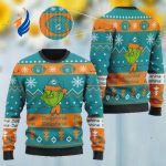 Miami Dolphins American NFL Football Team Logo Cute Grinches Ugly Christmas Sweater, All Over Print Sweatshirt Miami Dolphins American NFL Football Team Logo Cute Grinches Ugly Christmas Sweater, All Over Print Sweatshirt