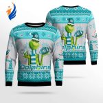 Miami Dolphins The Grinches Christmas AOP Ugly Sweater