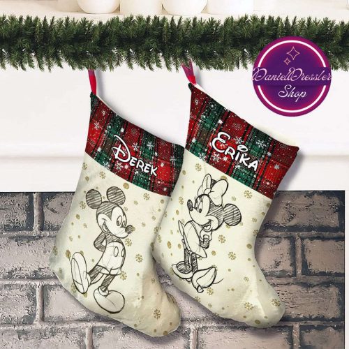 Mickey and Friends & Pooh Christmas Stockings: Festive Disney Character Decor for Holiday Cheer!