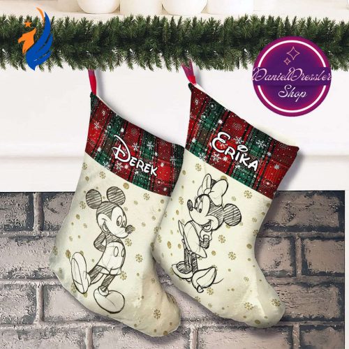 Mickey and Friends & Pooh Christmas Stockings: Festive Disney Character Decor for Holiday Cheer!