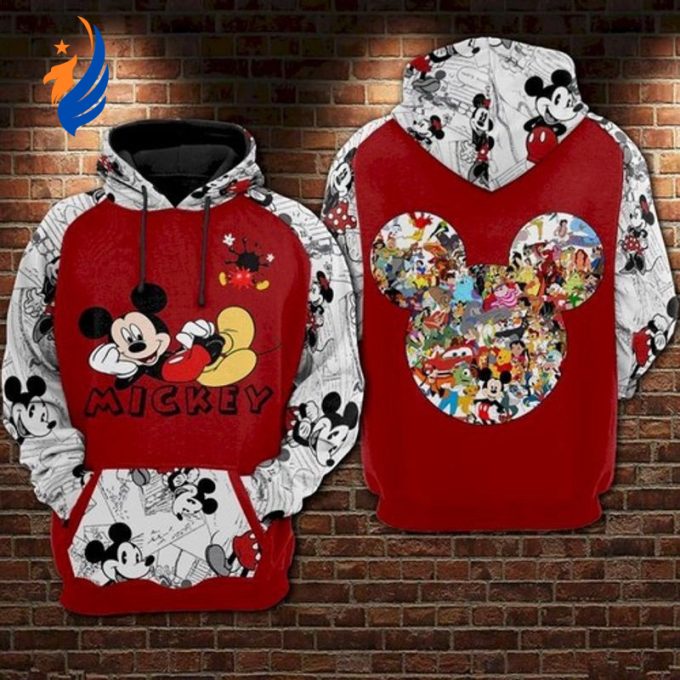 Mickey And Friends Disney 3d Hoodie