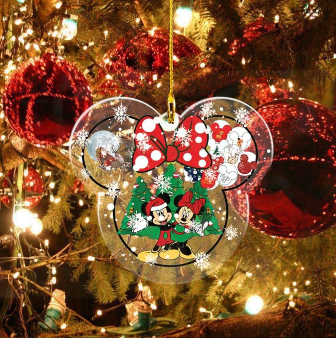 Mickey And Minnie Disney Christmas Ornament