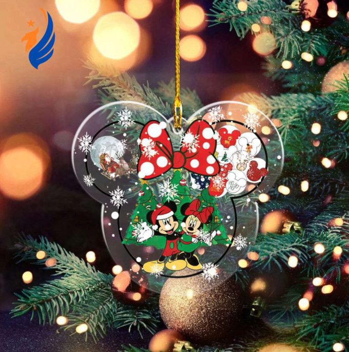 Mickey And Minnie Disney Christmas Ornament