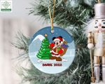 Mickey Christmas Ornament, Mickey Mouse Santa Ornament Mickey Christmas Ornament, Mickey Mouse Santa Ornament