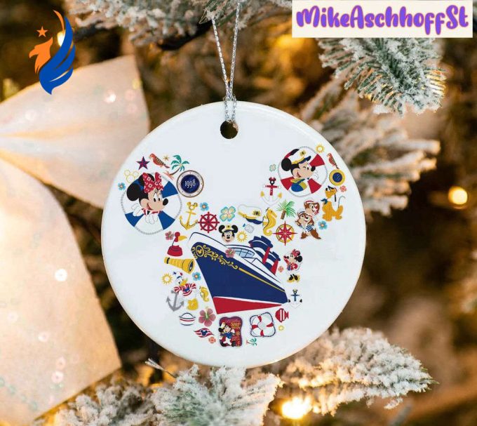 Mickey Ears Ornament, Mickey Cruise Ornament, Disney Cruise Ornament Mickey Ears Ornament, Mickey Cruise Ornament, Disney Cruise Ornament