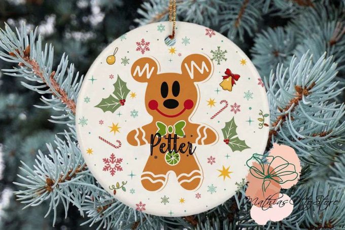 Mickey Gingerbread ornament, Mickey Mouse Ornament