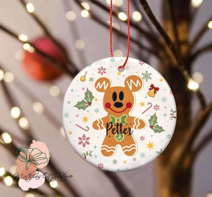 Mickey Gingerbread ornament, Mickey Mouse Ornament