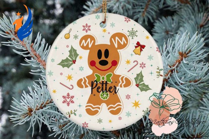Mickey Gingerbread ornament, Mickey Mouse Ornament