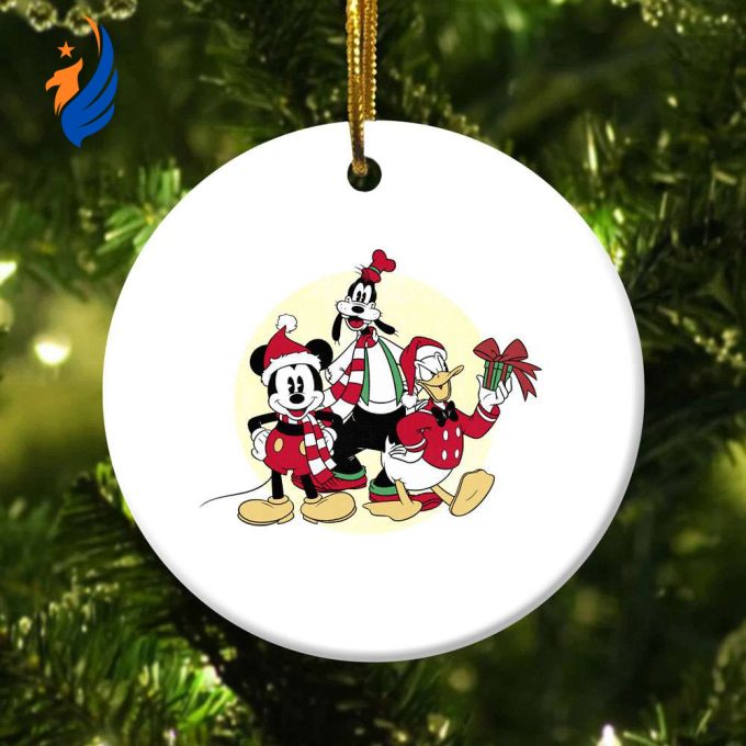 Mickey Goofy Donald Duck Christmas Ornament Disney