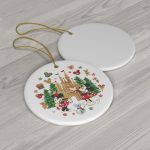 Mickey Minnie Christmas Party 2022 Ceramic Ornament Mickey Minnie Christmas Party 2022 Ceramic Ornament