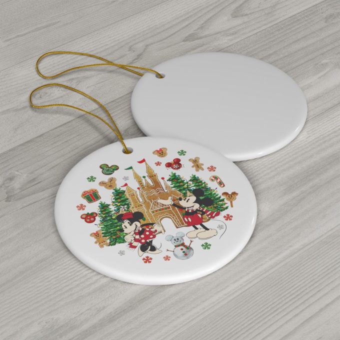 Mickey Minnie Christmas Party 2022 Ceramic Ornament