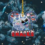 Mickey Mouse And Stitch Christmas Ornament, Stitch Christmas Ornament