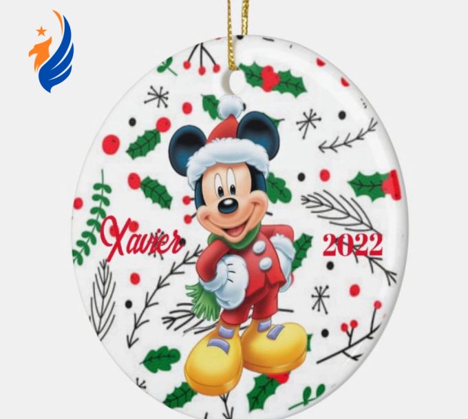 Mickey Mouse Ornament, Personalized Mickey Christmas Mickey Mouse Ornament, Personalized Mickey Christmas
