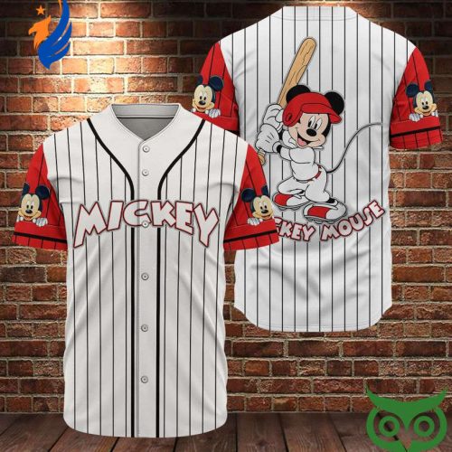 Tigger Winnie the Pooh Cartoon Graphics All Over Print Unisex Baseball Jersey – White – Unisex Jersey Shirt Classic Mickey Mouse Red and White Baseball Jersey Shirt: Timeless Style with Iconic Character Design