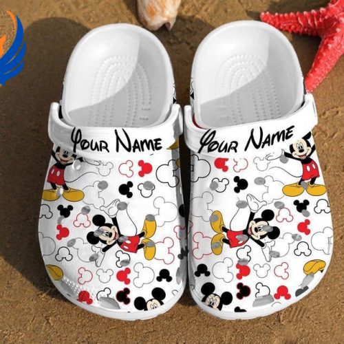 Mickey Mouse Stickers Pattern Unisex Classic Clogs For Fans Unisex Gifts 2024