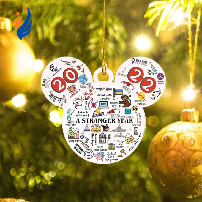 Mickey Mouse Year in Review Christmas Ornament 2022 Ornament