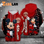 Mickey NFL San Francisco 49ers 3D Hoodie