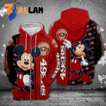 Mickey NFL San Francisco 49ers 3D Hoodie