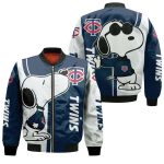 Minnesota Twins Snoopy Lover Bomber Jacket  – Gift for Men Women