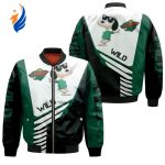 Minnesota Wild Snoopy For Fans Bomber Jacket  – Gift for Men Women
