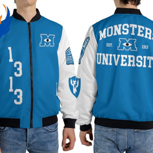 VfL Bochum 1848 Custom Name Mickey Mouse Bomber Jacket Disney Monster University 1313 Fleece Bomber Jacket - Perfect for Disneyland Family Trip Walt Disney World & Magic Kingdom
