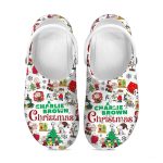 New Design A Charlie Brown Christmas Snoopy White High-sole Clogs New Design A Charlie Brown Christmas Snoopy White High-sole Clogs