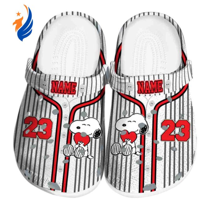 New Design Cute Snoopy Baseball Jersey Unisex Clogs, Special Gift For Baseball Fans New Design Cute Snoopy Baseball Jersey Unisex Clogs, Special Gift For Baseball Fans