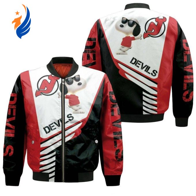 New Devils Snoopy For Fans Bomber Jacket  – Gift for Men Women