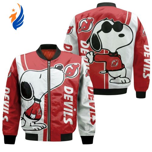 New Devils Snoopy Lover Bomber Jacket  – Gift for Men Women